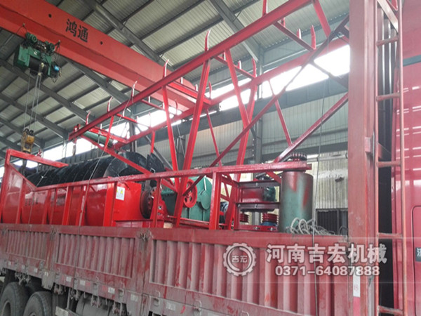 螺旋洗石機、移動輸送機發往東北